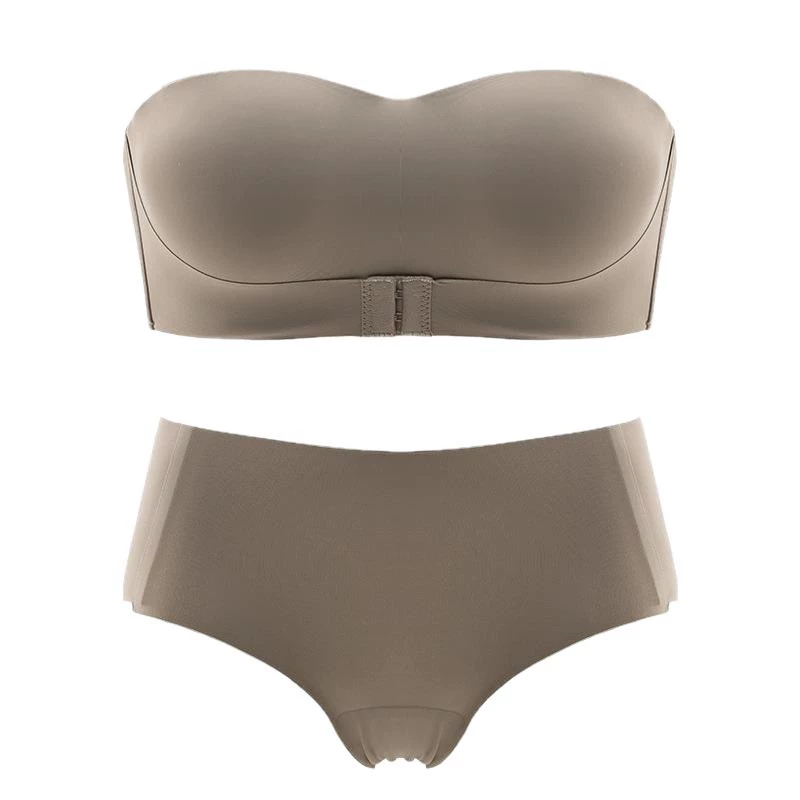  underwear, non-slip push up bra, protective underware, thin invisible tube top