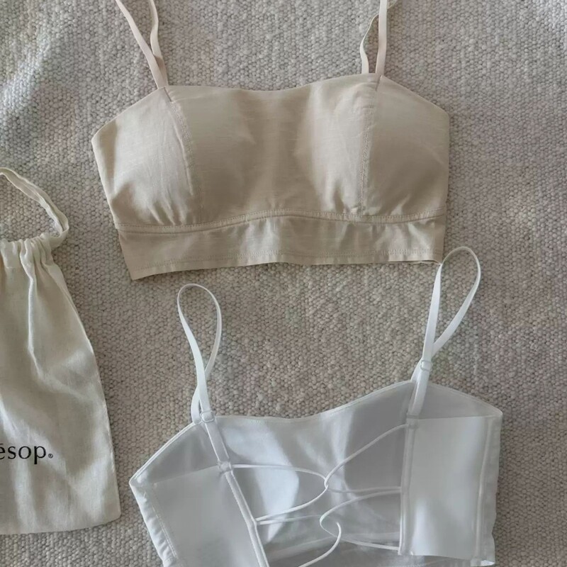 Lazy linen-style criss-cross slimming backless bra for women, thin, small bust, gathers and supports, prevents side boob, anti-sagging Lazy linen-style criss-cross slimming backless bra for women, thin, small bust, gathers and supports, prevents side boob, anti-sagging