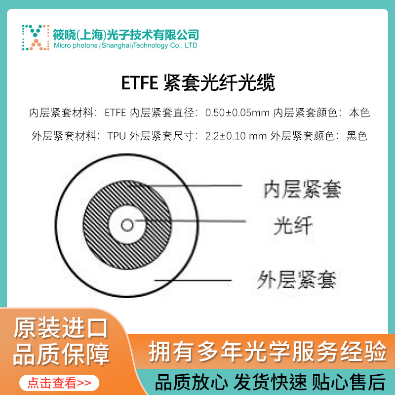 ETFE 紧套光纤光缆