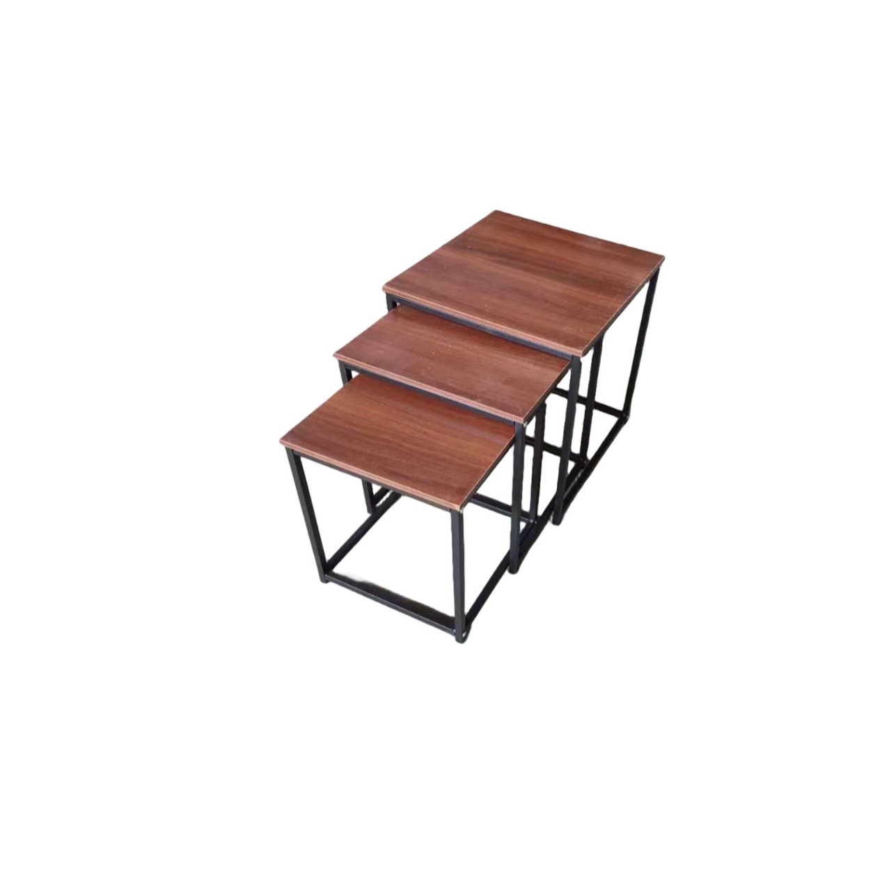 Mesa de té simple combinada de hierro forjado vintage sofá pequeño mesas cuadradas para hacer viejas mesas de café de esquina lujoso estilo americano lujoso