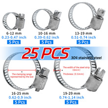 �羳25pcs�M���b304���P���ʽ�������^ܛ�܊A����6-38mmС���M��