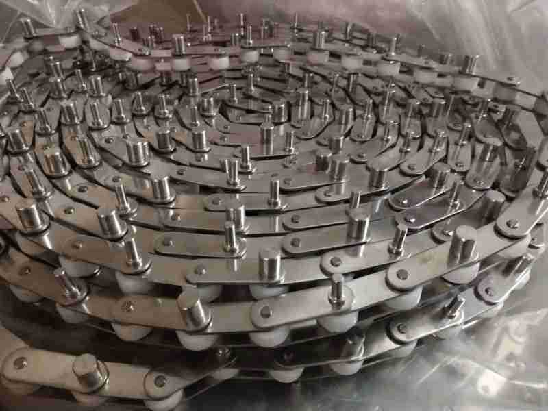 Z型斗式提升机链条C2052 食品级料斗1.8升塑料斗 304上料机链条