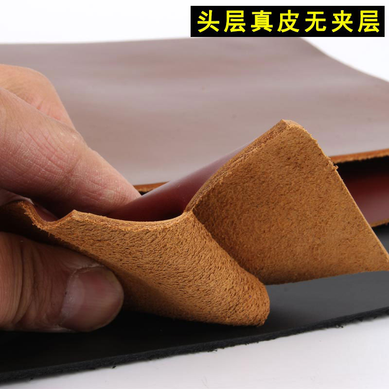 2mm油蜡皮变色牛皮复古套色头层牛皮皮料皮革鞋箱包皮带面料