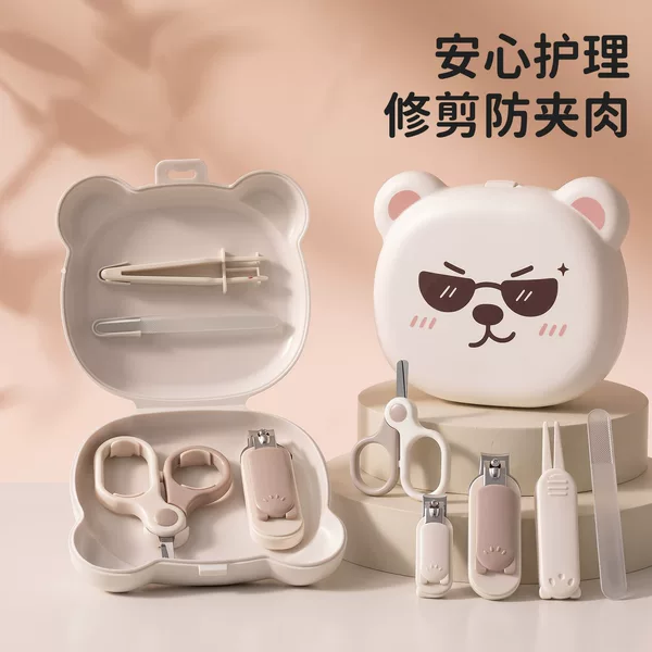 Baby nail clipper set, newborn baby nail clippers, designed to prevent skin pinching, children's nail clippers, infant and toddler care tools