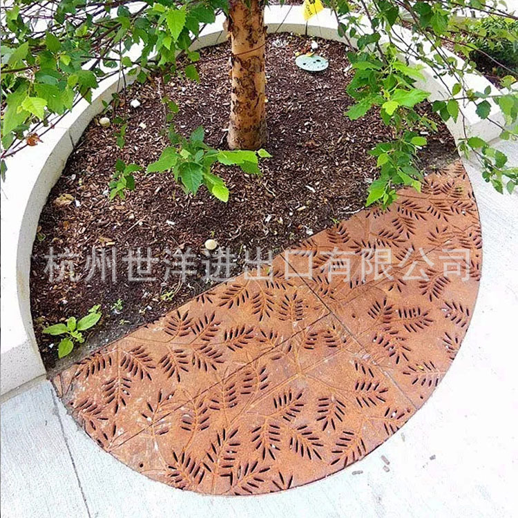 可供应不锈钢树篦子 耐候钢钢树篦子树池板树池护板