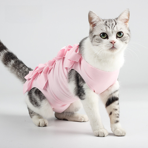 Pet Hospital Cat Spay Harness Bandage Postoperative Suit Weaning Suit Breathable Sanitary Suit Small Cat and Puppy Surgical Suit
