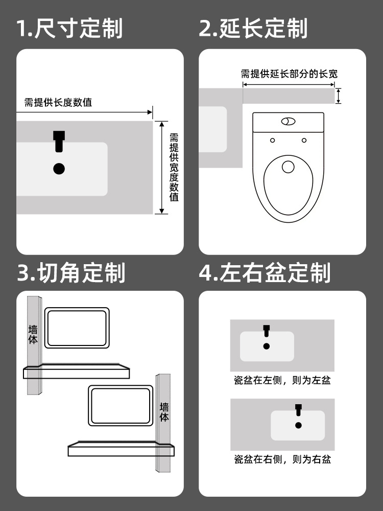 Placa de roca lavabo integrado mesa de lavado lavabo de baño combinación de gabinete de baño de doble capa moderno lavabo minimalista