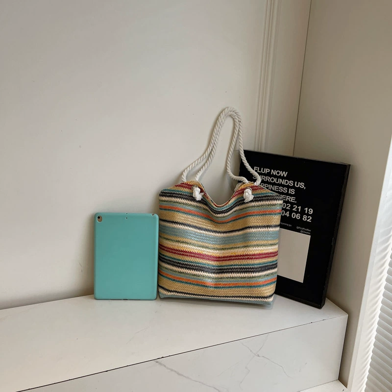 Fashionable beach summer capacious shoulder bag