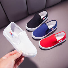 Children's canvas shoes for spring, summer, autumn and winter, Korean style, breathable, for primary and secondary school students, unisex, baby white shoes, children's shoes
