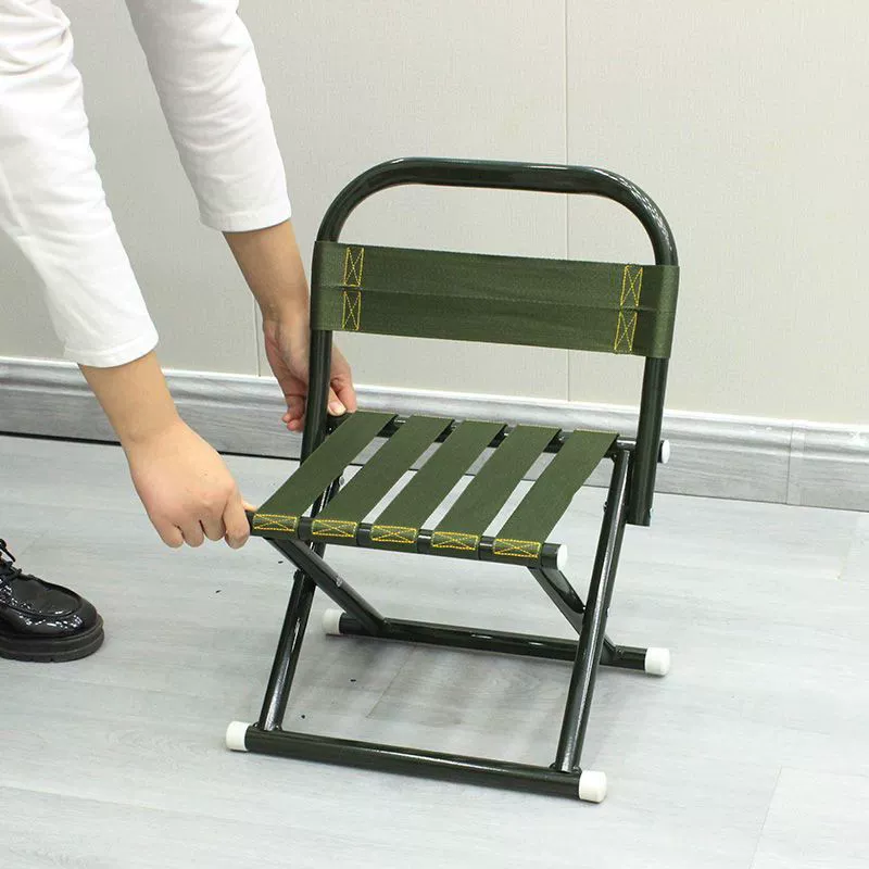 Складной стул, уличный табурет, портативный бытовой стул для рыбалки, небольшая скамейка, складной, практичный, прочный и простой в использовании.
