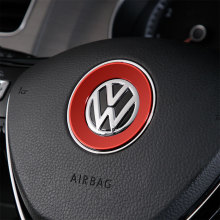适用于大众新宝来朗逸帕萨特凌渡速腾polo途观捷达方向盘标装饰圈