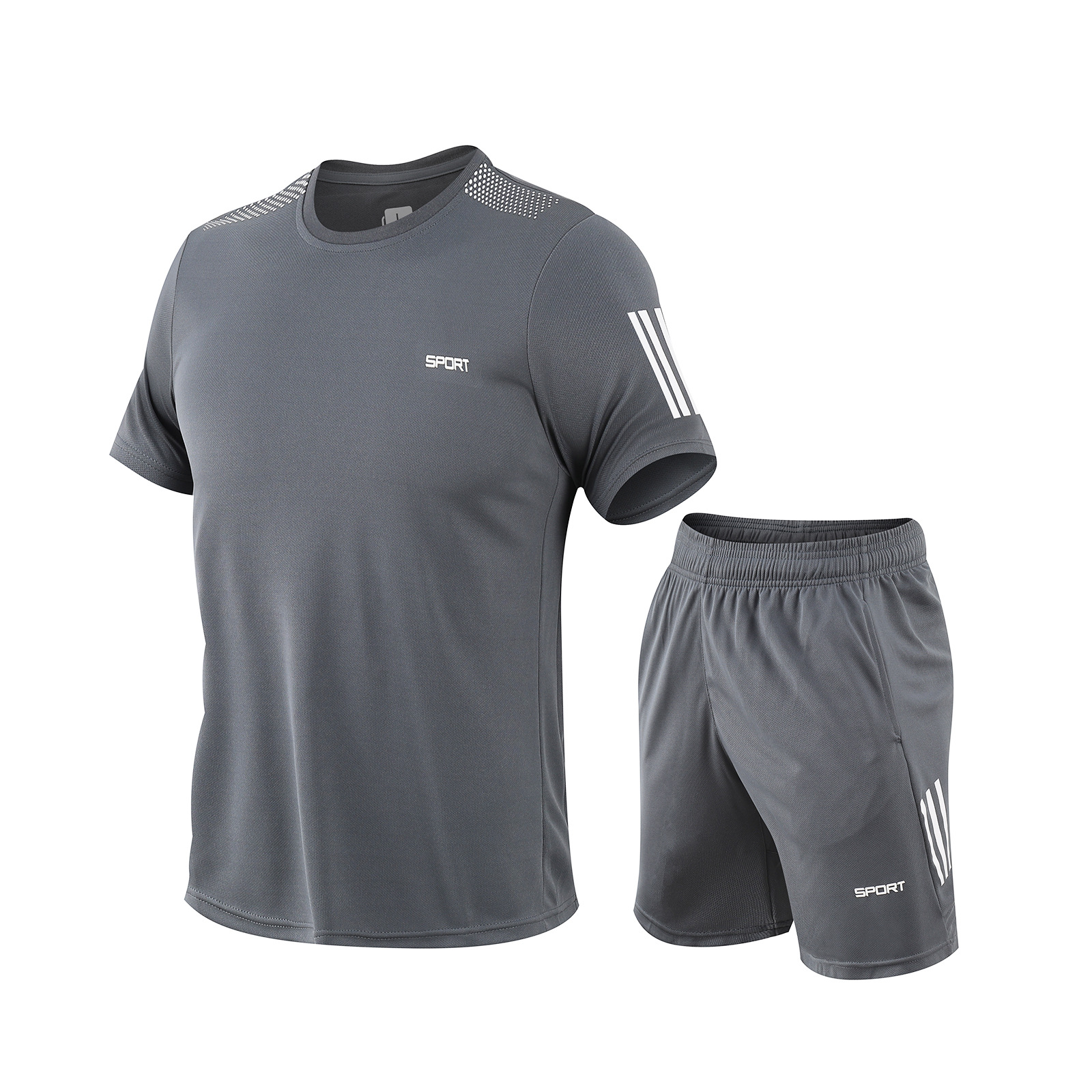 Venta directa de fábrica verano nuevo estilo de manga corta para hombres y mujeres ropa deportiva para correr, camiseta de fitness, ropa de entrenamiento de secado rápido transpirable