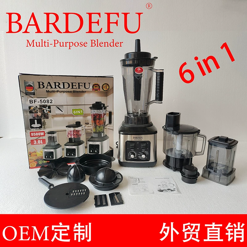 Блендер-измельчитель Bardefu 6 в 1, многофункциональный, большой объем (3 л), для измельчения продуктов