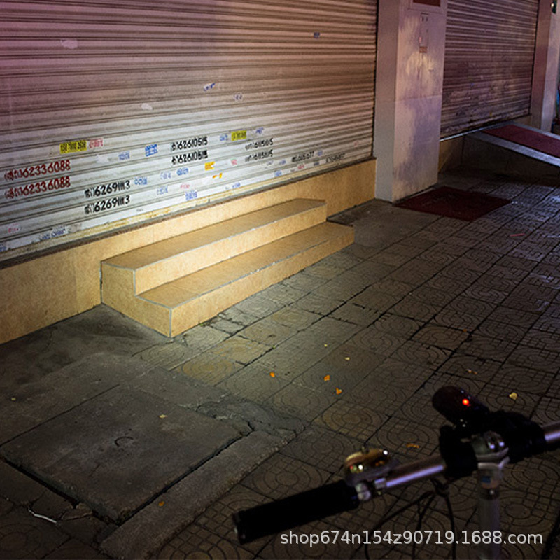 Promend sensor táctil bicicleta faro fuerte luz USB recargable linterna de montaña LED Riding equipo