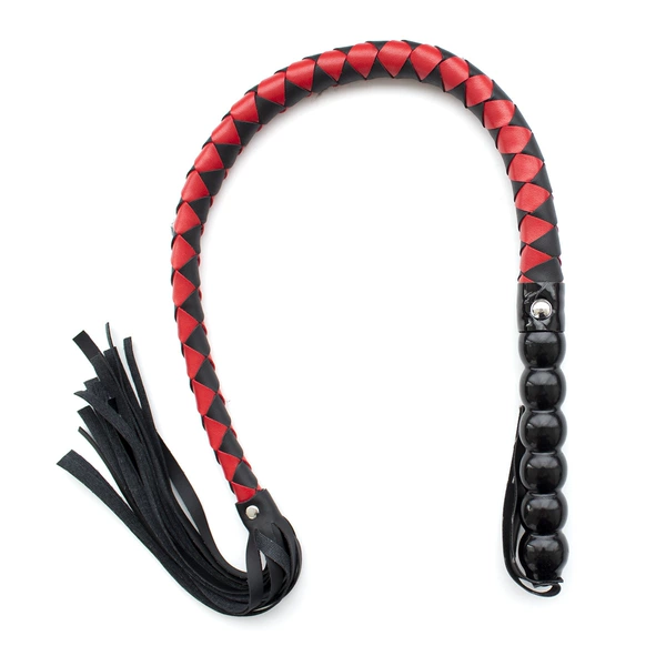 Black gourd handle - black and red