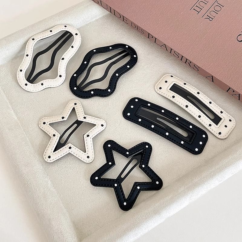 Temperamento ondulado punto de estrella nebulosa clip de pelo frontal lateral clip de frangeo clip de cabeza atrás clip de pelo BB roto