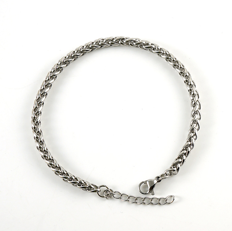 Casual, Street Occasion 304 Stainless Steel Material Geometric Pattern Hip-Hop Geometric 304 Stainless Steel 18K Gold Plated Titanium Steel Stainless Steel Bracelets In Bulk