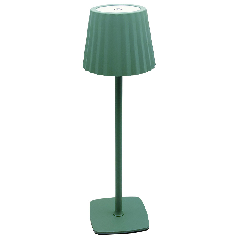 Lámpara de mesa de pie alto de arte de hierro retro, lámpara de cabecera, restaurante, bar, lámpara de mesa al aire libre, lámpara de mesa de protección ocular, conjunto de 9 accesorios