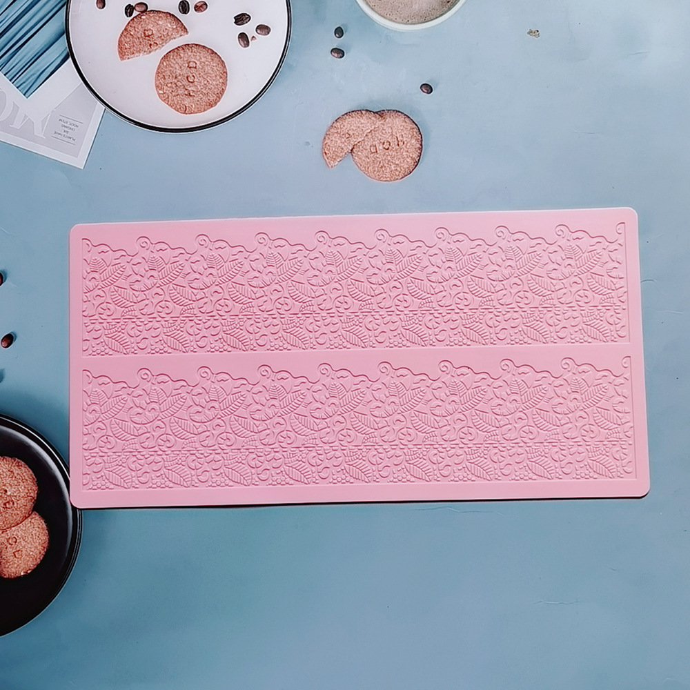 encaje 378 - 256 molde de silicona pastel de encaje molde de relieve herramientas de decoración de pastel de chocolate esterilla de relieve