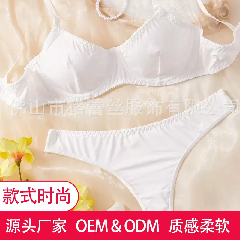 Y跨境新品欧美法式情趣内衣套装性感纯欲女文胸罩防下垂小胸聚拢