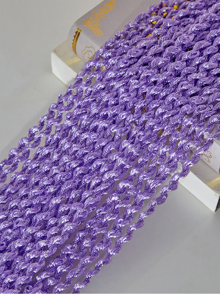 单色螺纹帘浅紫1