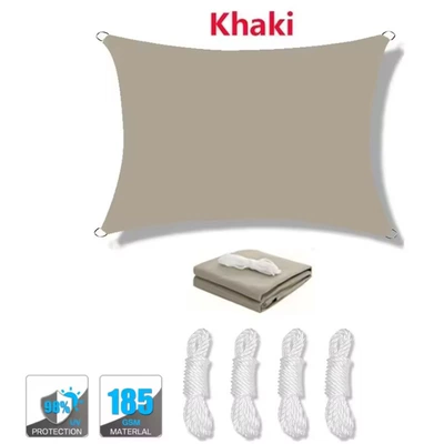 Sunshade Sail – Avtomobil yan çətirləri - khaki-2x2m
