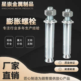 厂家供应膨胀螺栓热镀锌膨胀螺栓碳钢拉爆膨胀螺丝外膨胀螺丝