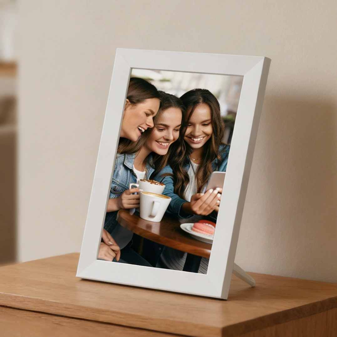 Новый 8/10 дюймов ips цифровая фоторамка фото видео плеер электронный календарь фотоальбом/горизонтальный и вертикальный вращающийся экран