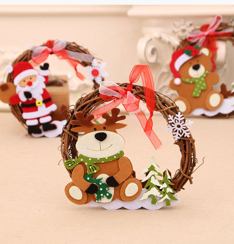 Wholesale New Wooden Rattan Garland Christmas Decorations Nihaojewelry display picture 4