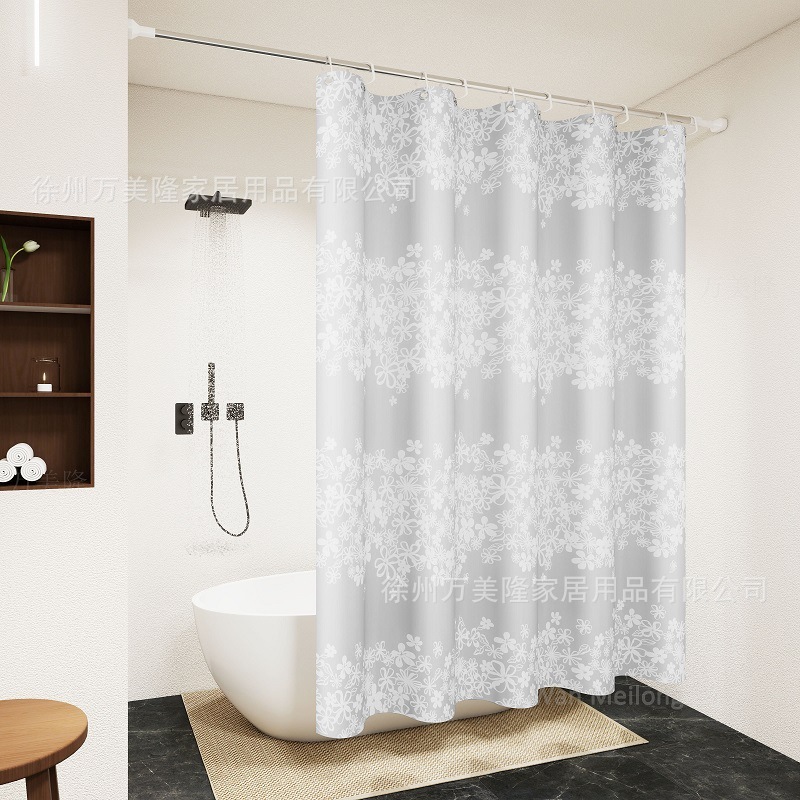 バスカーテン現物カラー3d PEVA防水防かび厚手浴室トイレ入浴遮断カーテンクロスボーダー|undefined