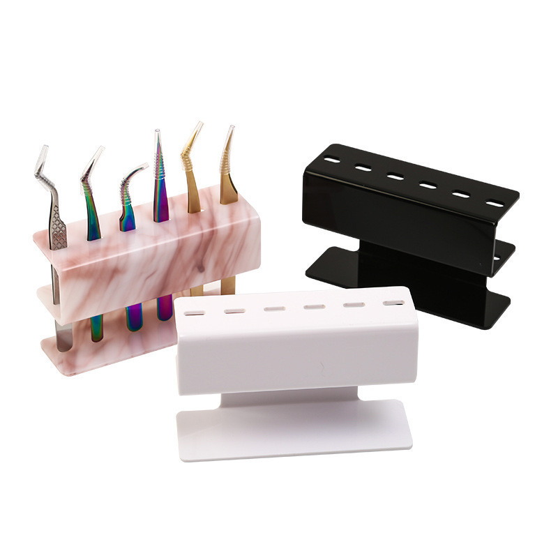 Acrylic display stand for eyelash extension tweezers, tweezers rack, eyelash storage box, display box, storage rack