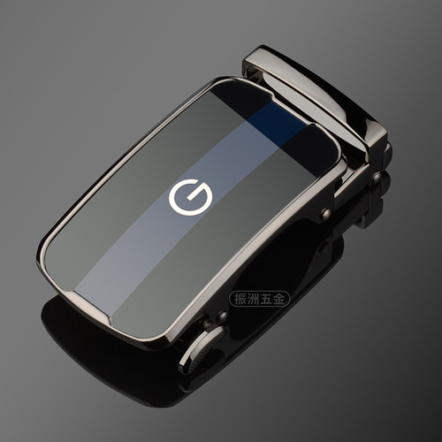 High-end belt buckle mirror automatic buckle metal buckle casual belt buckle head logo custom alloy craft LOGO