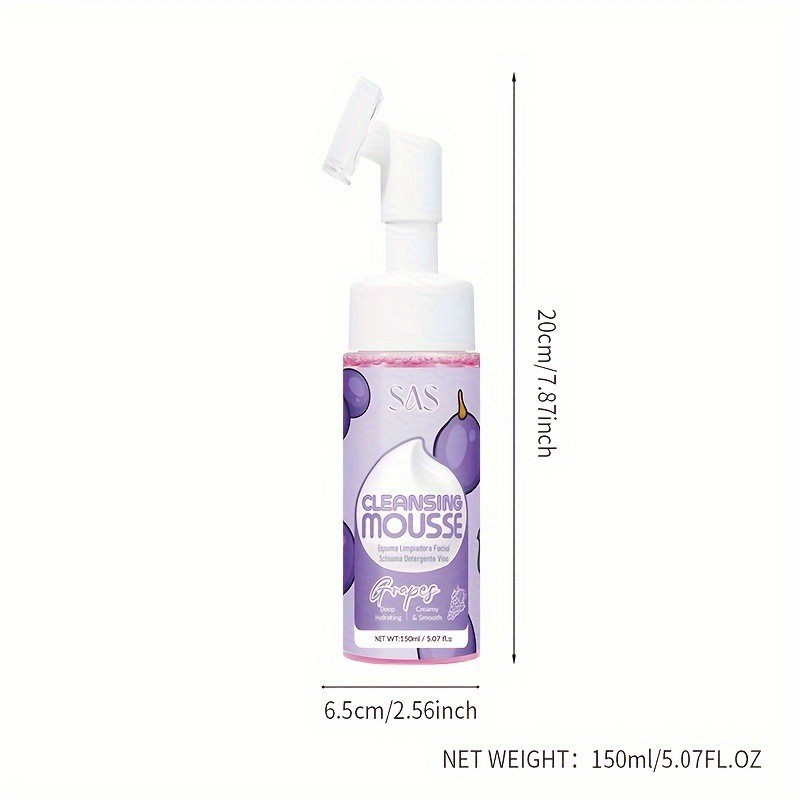 USHAS Europa y los Estados Unidos en stock transfronterizo uva mousse limpiador profundo aminoácido espuma limpiador SAH026