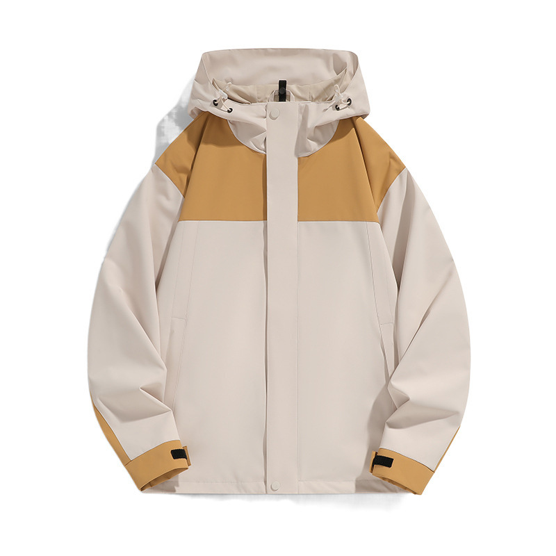 Chaqueta de asalto para hombres y mujeres chaqueta de primavera a prueba de viento impermeable chaqueta de color combinado chaqueta hombre al aire libre ropa de montaña de pareja MD9777