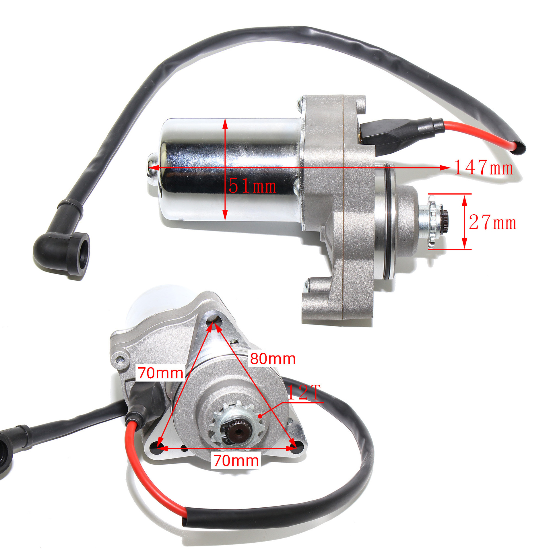 Cross-Border Atv50 70 90Cc 110Cc 125Cc Atv Starter Motor Motor C110 Motor Upper Placement