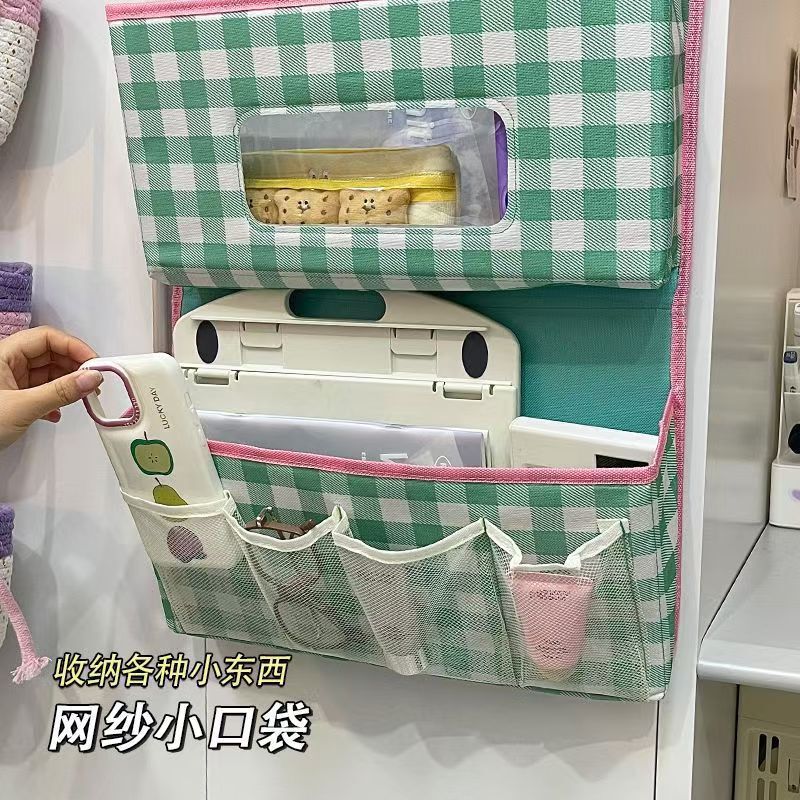 布艺多功能收纳挂袋门后墙上家用寝室衣柜床头多层杂物生活用品储|undefined