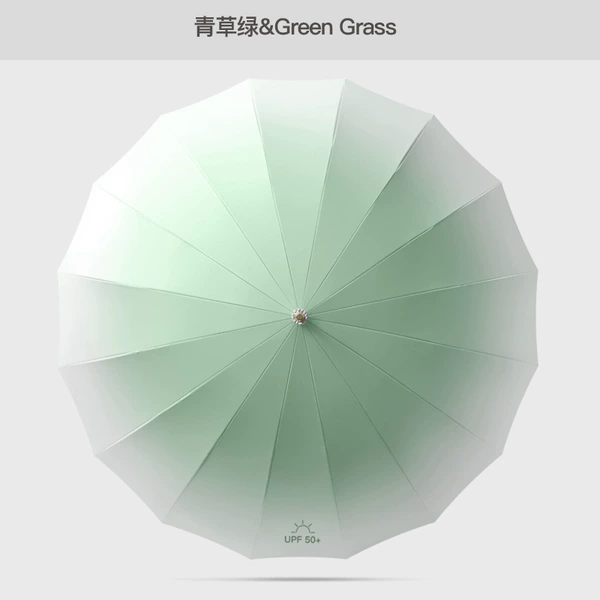Green grass green crooked handle gradient 16 bones