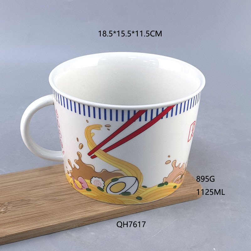 Jingdezhen de alta calidad sin plomo no tóxico taza de agua de porcelana ortogénica doméstica de gran capacidad de agua potable taza de té de microondas taza de leche