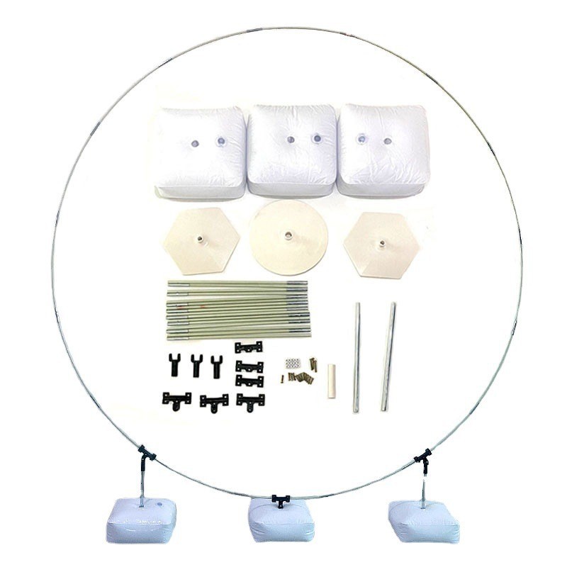 Nuevos accesorios de boda anillo de hierro arco Fondo varilla única flor redonda puerta al aire libre césped boda Comercio exterior transfronterizo