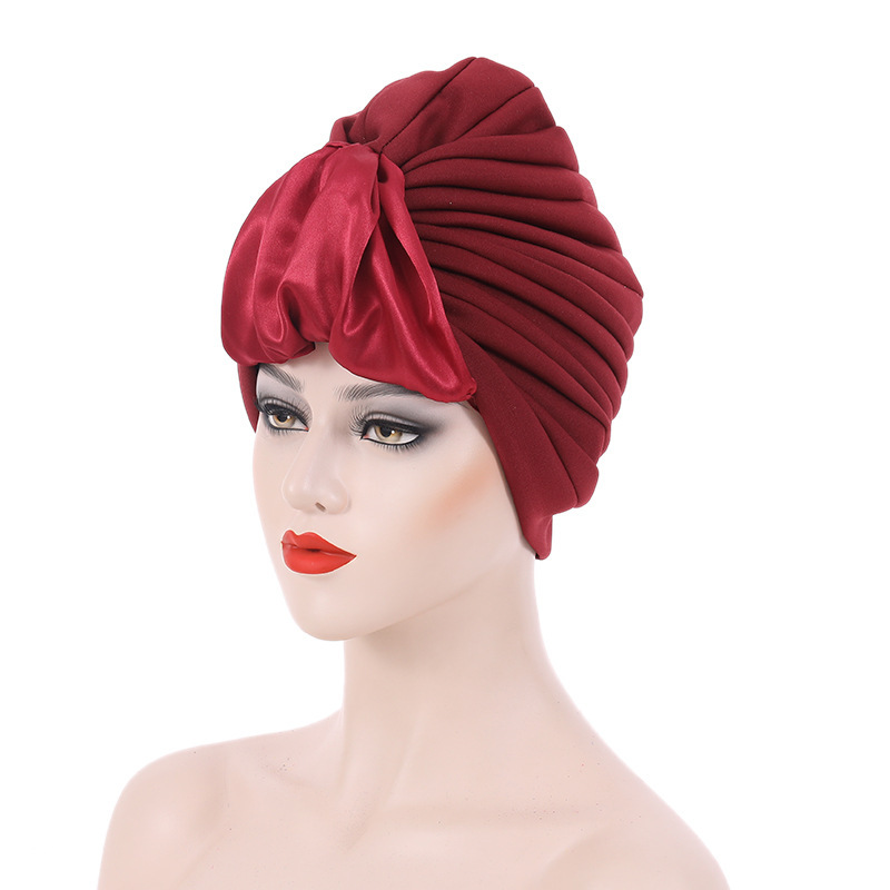 Muslim hat Air layer color butyl bract cap African turban cap_viptrois.com