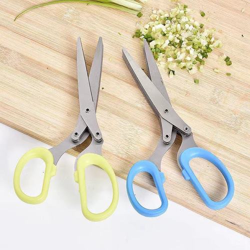 Home kitchen multi-functional food scissors stainless steel three-layer/five-layer steel onion scissors dual-purpose food scissors strong scissors
