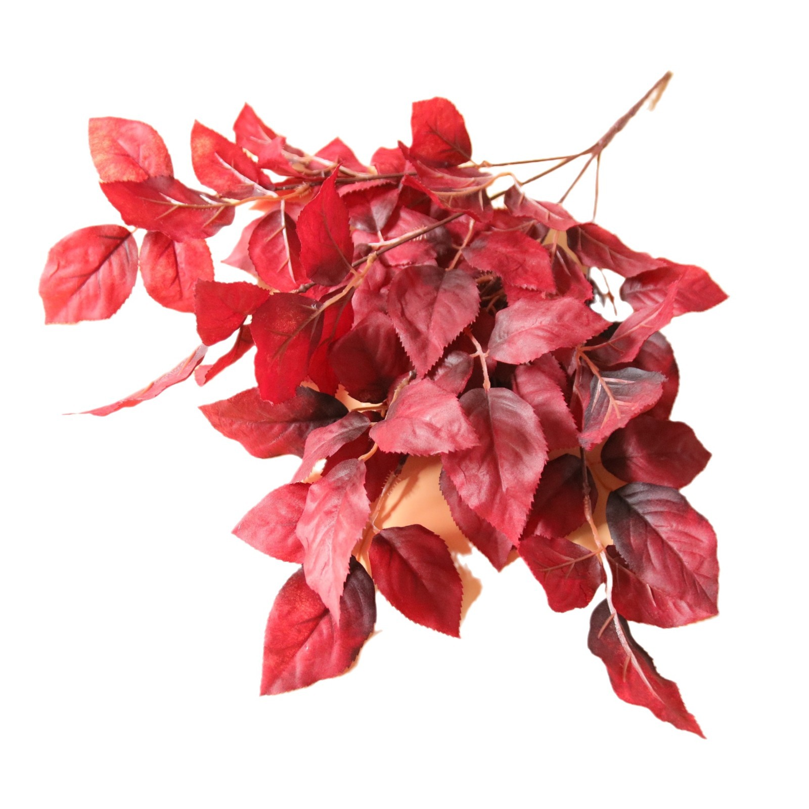 Hojas de rosa, hojas de simulación, bodas, arreglos florales, hojas de plantas, hojas falsas, diseño de paisajes de hoteles.