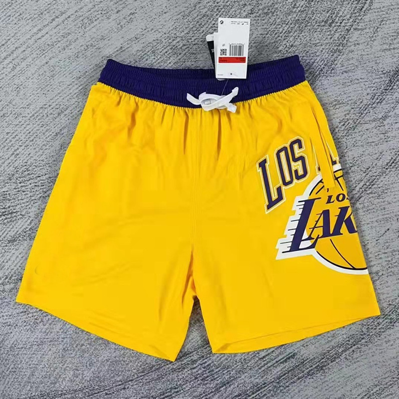 Summer Nba Shorts for Men American Style Basketball Shorts Casual Sports Shorts Lakers Warriors Nets Five-Point Shorts