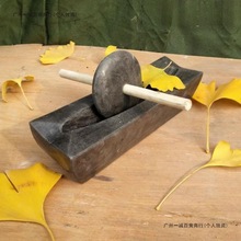 石磨青石碾子唐代宋代碾小石臼捣药臼碾压器点茶粉茶饼碾