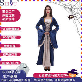 欧美宫廷服饰 cosplay中世纪舞台表演服演出服 万圣节连衣裙服装