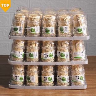 Disposable double pointed bamboo toothpick wholesale household convenient toothpick box personalized creative restaurant toothpick bottle