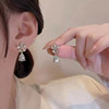 Long silver needle, design universal earrings, silver 925 sample, internet celebrity, trend of season