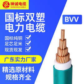 厂家批发BVV300平方硬护套线 家用双塑电线 国标纯铜工程电缆线