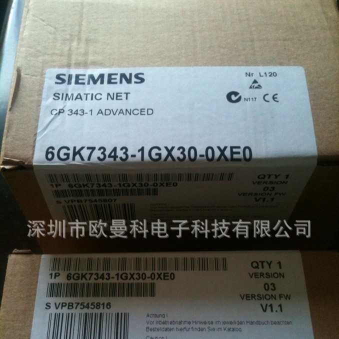 西门子网络模块6GK7343-1GX30-0XE0  PLC控制器模块cpu