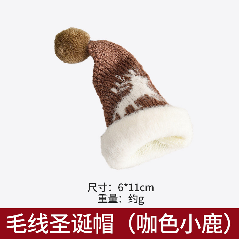 Navidad de peluche lana felt guantes bufandas sombreros de Navidad joyas decoración navideña colgante árbol de Navidad al por mayor